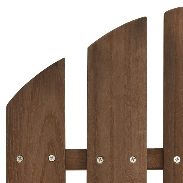 Cadeira de jardim Adirondack c/ otomano e mesa abeto castanho - Image 10