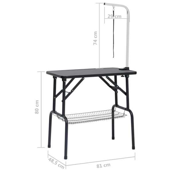 Mesa de grooming ajustável para cães com 1 laço e cesto - Image 11