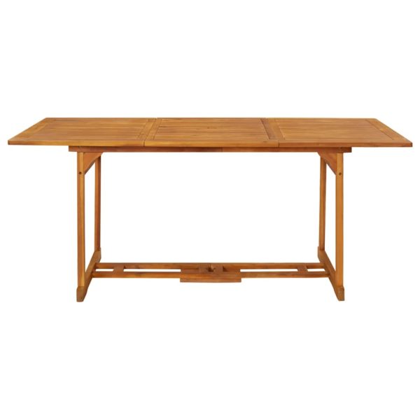 Mesa de jantar p/ jardim 180x90x75 cm madeira de acácia maciça - Image 2