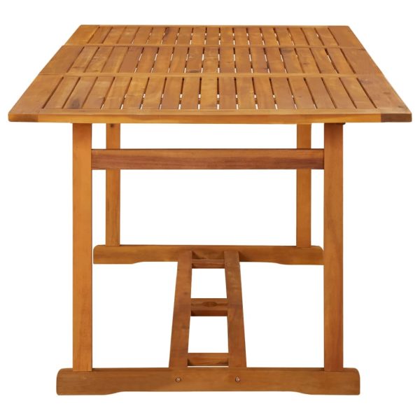 Mesa de jantar p/ jardim 180x90x75 cm madeira de acácia maciça - Image 3