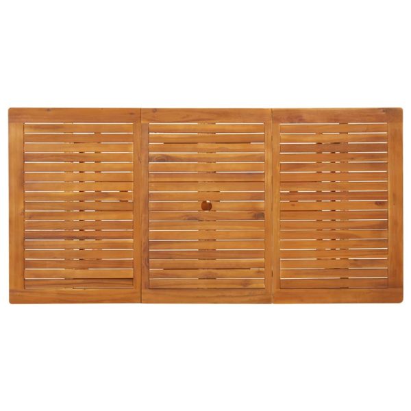 Mesa de jantar p/ jardim 180x90x75 cm madeira de acácia maciça - Image 4
