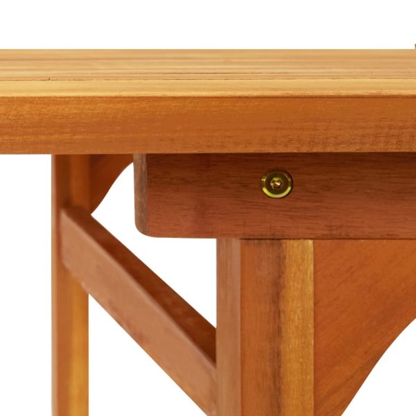 Mesa de jantar p/ jardim 180x90x75 cm madeira de acácia maciça - Image 5