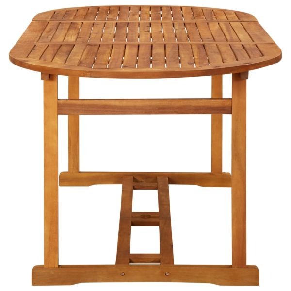 Mesa de jantar p/ jardim 180x90x75 cm madeira de acácia maciça - Image 3