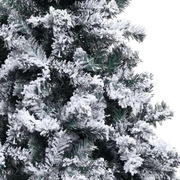 Árvore de Natal artificial com flocos de neve 300 cm PVC verde - Image 4