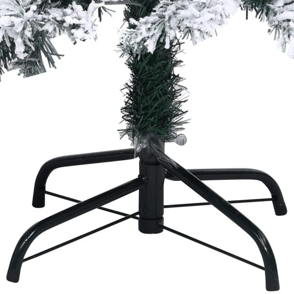 Árvore de Natal artificial com flocos de neve 300 cm PVC verde - Image 5