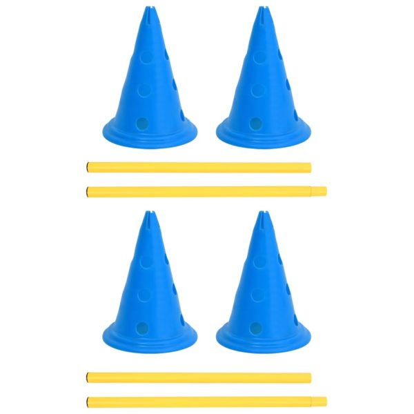 Conjunto de obstáculos para atividades caninas azul e amarelo - Image 4