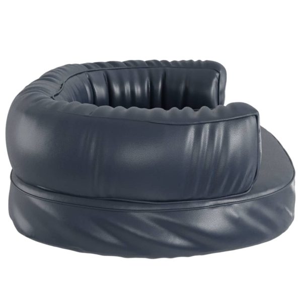 Cama p/ cães em espuma ergonómico 60x42cm couro artificial azul - Image 5