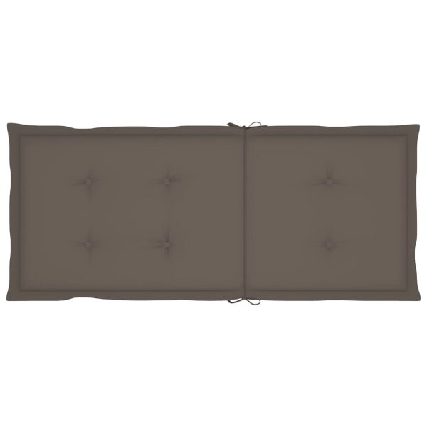 Cadeiras de jardim reclináveis c/ almofadões 8 pcs teca maciça - Image 7