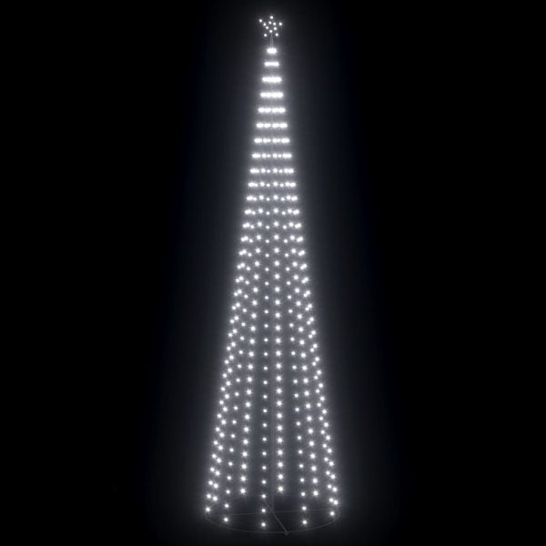 Árvore de Natal em cone c/ 752 luzes LED 160x500 cm branco frio - Image 2