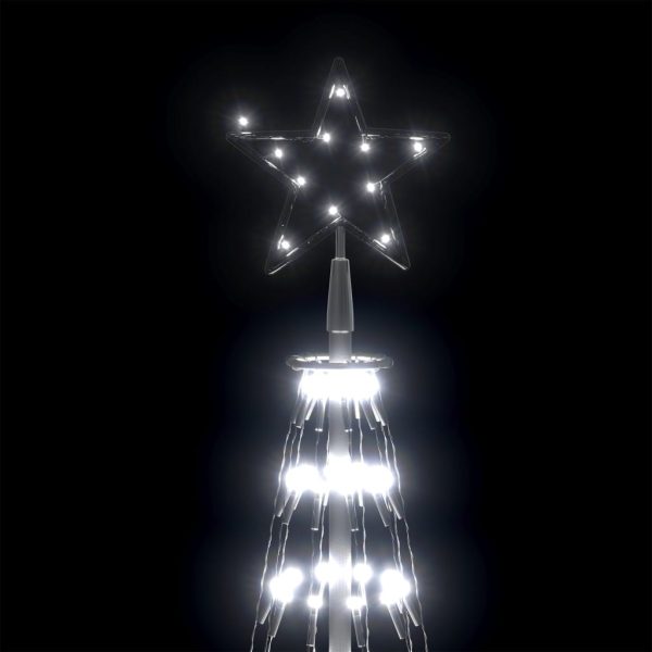 Árvore de Natal em cone c/ 752 luzes LED 160x500 cm branco frio - Image 4