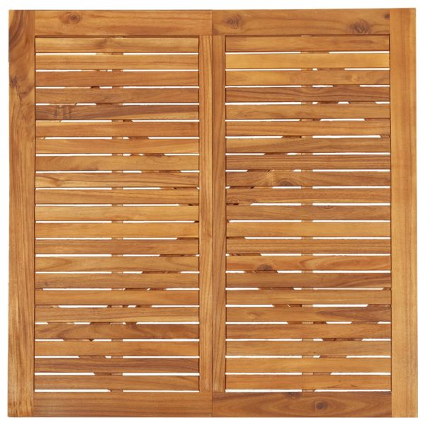Mesa de jardim 110x110x75 cm madeira de acácia maciça - Image 4