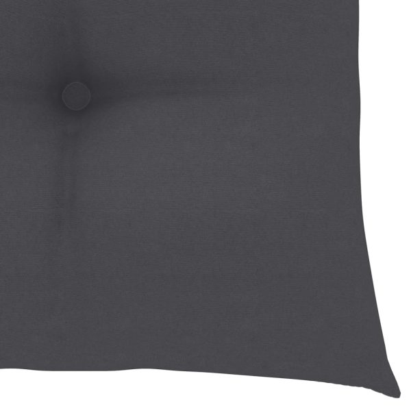 Cadeiras de jardim c/ almofadões antracite 6 pcs teca maciça - Image 11