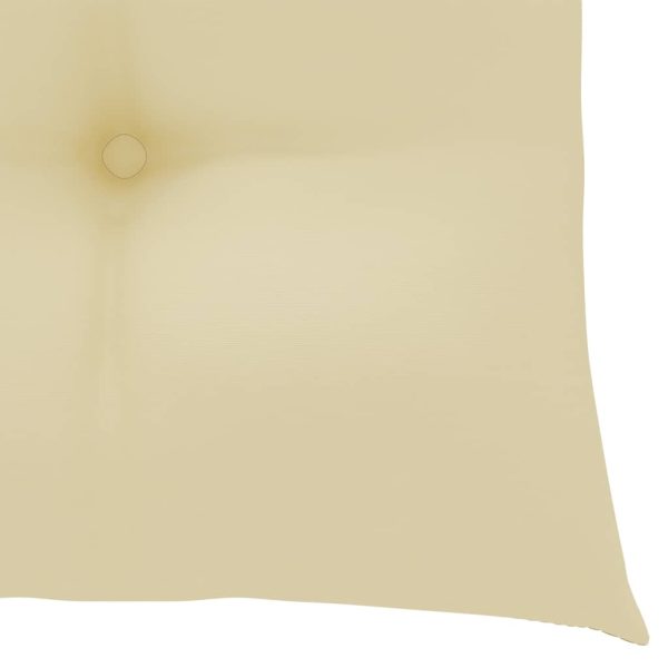 Cadeiras de jardim c/ almofadões branco nata 8 pcs teca maciça - Image 11