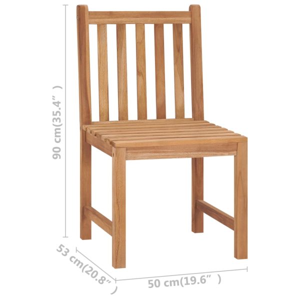 Cadeiras de jardim 6 pcs c/ almofadões madeira de teca maciça - Image 11