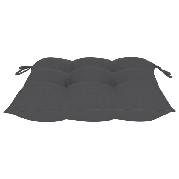 Cadeiras de jardim 6 pcs c/ almofadões madeira de teca maciça - Image 8