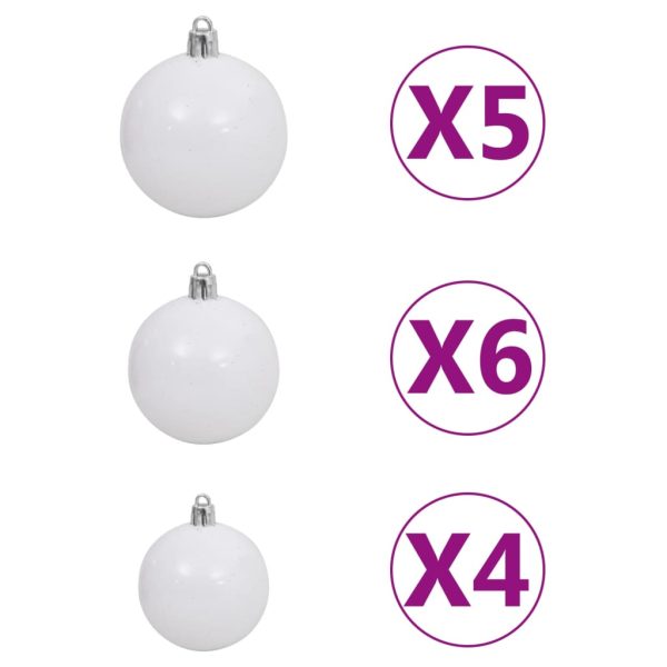 Árvore Natal artificial pré-iluminada c/ bolas 180cm PVC azul - Image 8