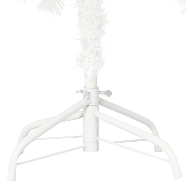 Árvore Natal artificial pré-iluminada c/ bolas 210 cm branco - Image 4