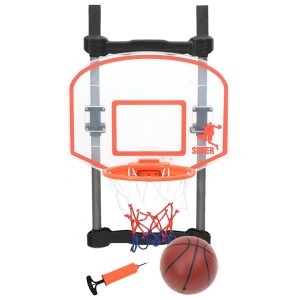Conjunto de basquetebol criança ajustável p/ colocar numa porta