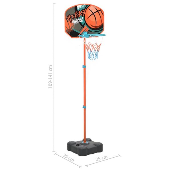 Conjunto jogo de basquetebol portátil ajustável 109-141 cm - Image 9