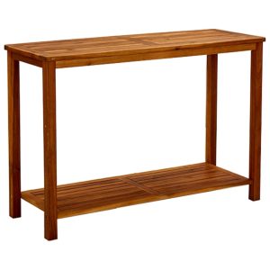 Mesa consola para jardim 110x40x75 cm madeira de acácia maciça
