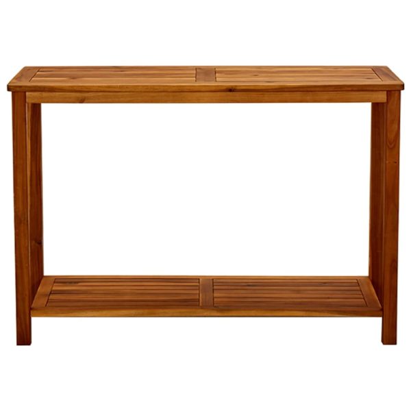 Mesa consola para jardim 110x40x75 cm madeira de acácia maciça - Image 2