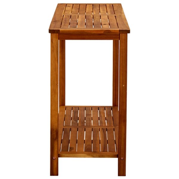 Mesa consola para jardim 110x40x75 cm madeira de acácia maciça - Image 3