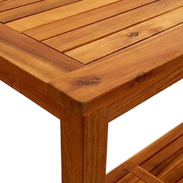 Mesa consola para jardim 110x40x75 cm madeira de acácia maciça - Image 6