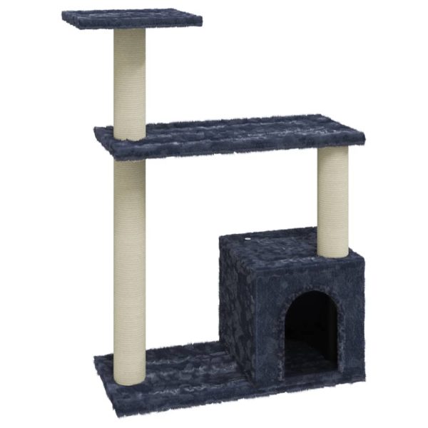 Árvore p/ gatos c/ postes arranhadores sisal 70 cm cinza-escuro - Image 2
