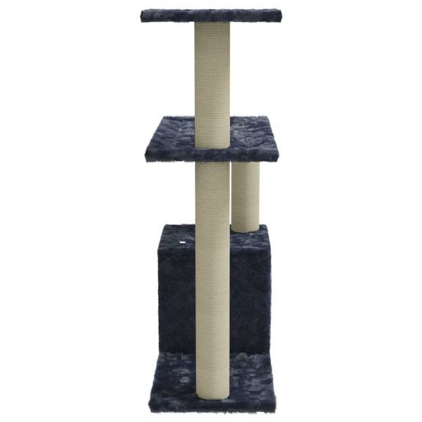 Árvore p/ gatos c/ postes arranhadores sisal 70 cm cinza-escuro - Image 4