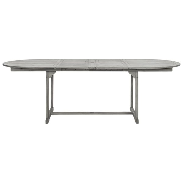 Mesa de jantar p/ jardim (160-240)x100x75 cm acácia maciça - Image 5