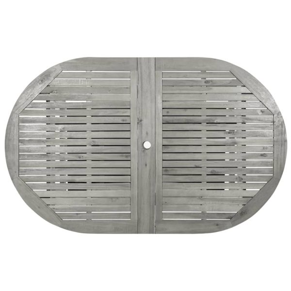 Mesa de jantar p/ jardim (160-240)x100x75 cm acácia maciça - Image 7