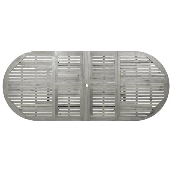 Mesa de jantar p/ jardim (160-240)x100x75 cm acácia maciça - Image 8