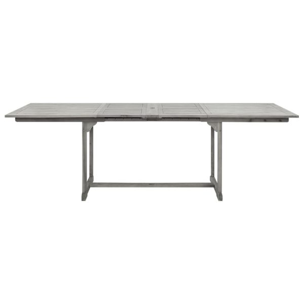 Mesa de jantar p/ jardim (160-240)x100x75 cm acácia maciça - Image 5