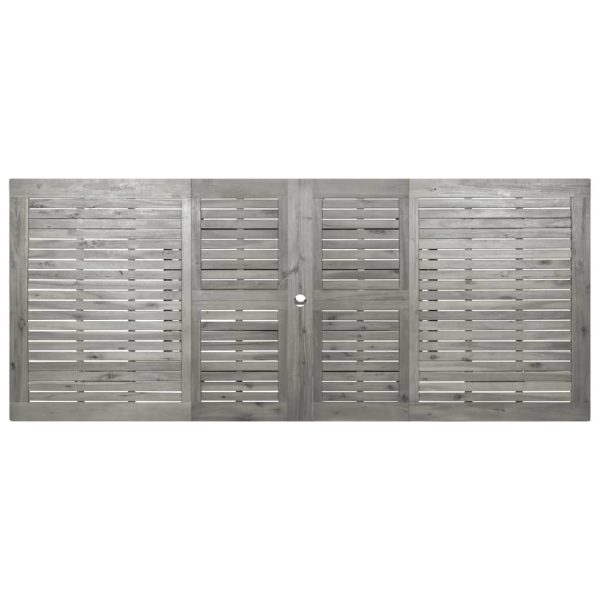 Mesa de jantar p/ jardim (160-240)x100x75 cm acácia maciça - Image 8
