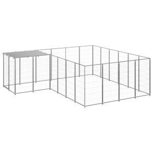 Canil 8,47 m² aço prateado