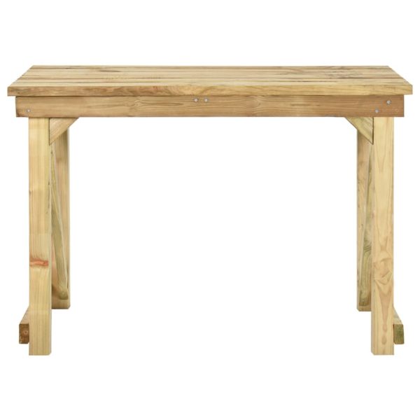 Mesa de jardim 110x79x75 cm madeira de pinho impregnada - Image 2