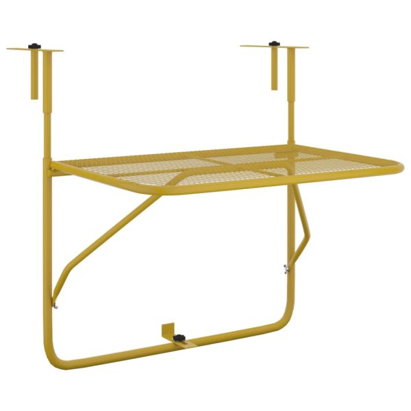 Mesa para varanda 60x40 cm aço dourado - Image 2