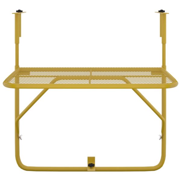 Mesa para varanda 60x40 cm aço dourado - Image 3
