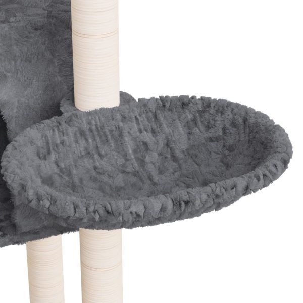 Árvore para gatos c/ arranhadores sisal 108,5 cm cinza-escuro - Image 7
