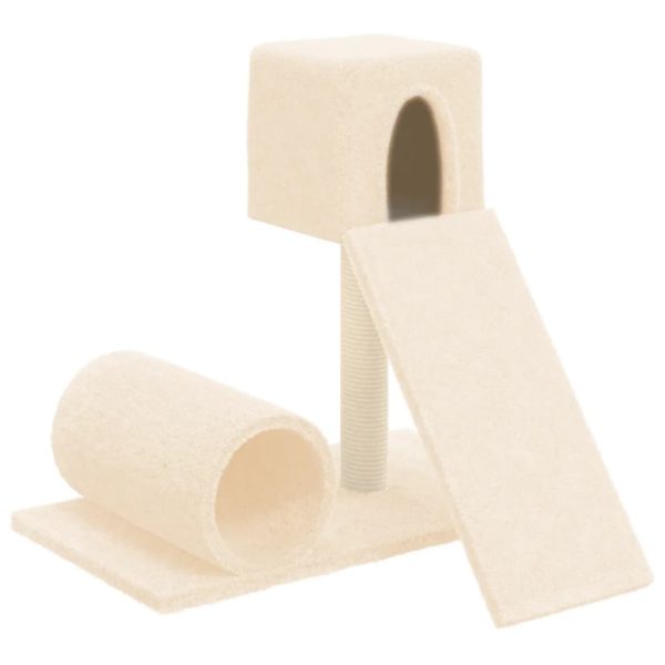 Árvore para gatos com poste arranhador sisal 59 cm cor creme - Image 2