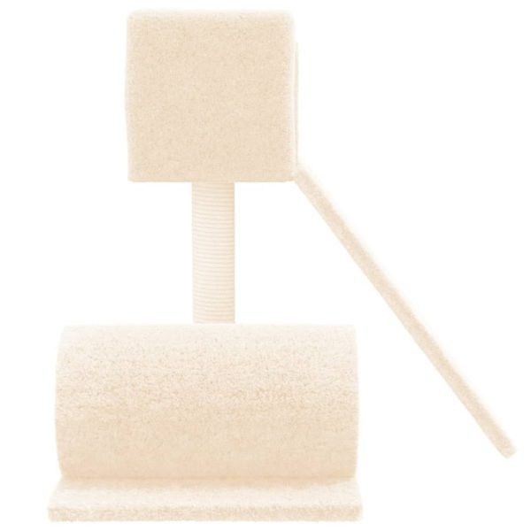 Árvore para gatos com poste arranhador sisal 59 cm cor creme - Image 4