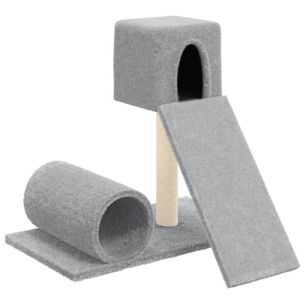 Árvore p/ gatos c/ poste arranhador sisal 59 cm cinzento-claro - Image 2