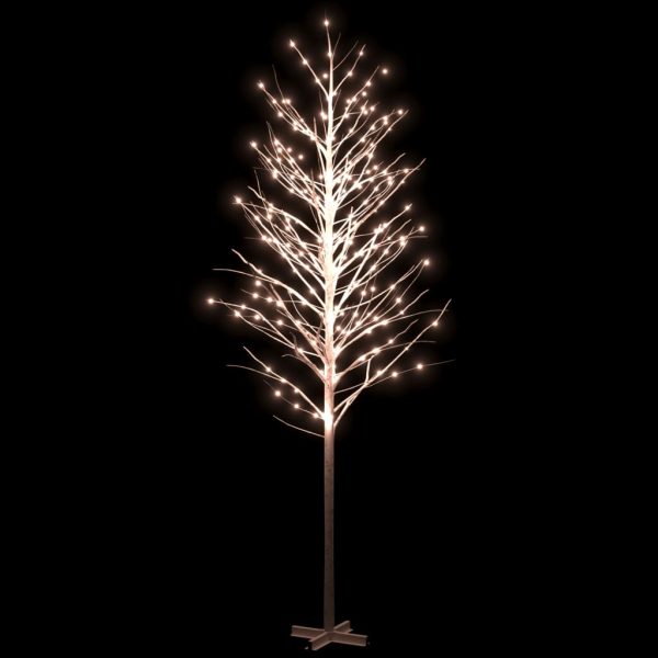 Árvore c/ 672 luzes LED 400 cm bétula branco quente - Image 3