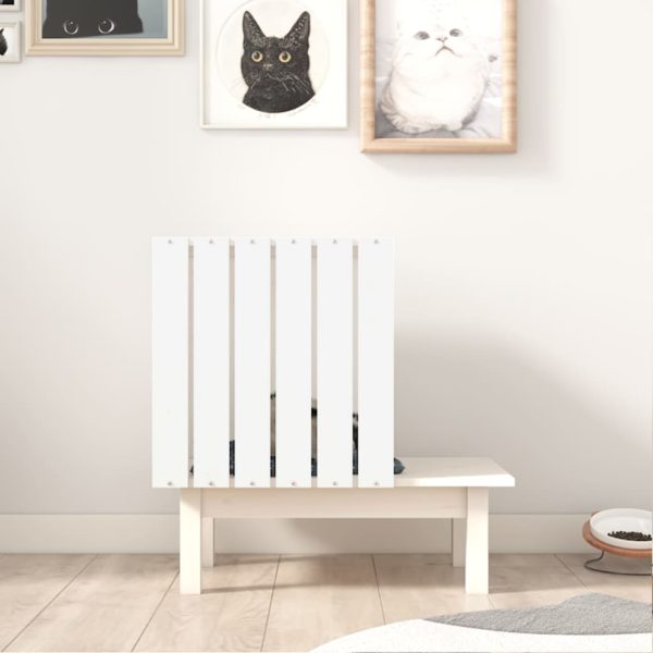 Ninho para gatos 60x36x60 cm pinho maciço branco - Image 3