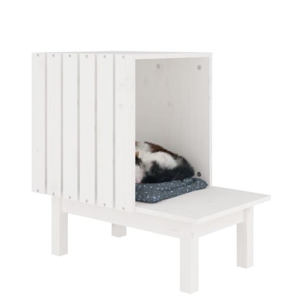 Ninho para gatos 60x36x60 cm pinho maciço branco - Image 6