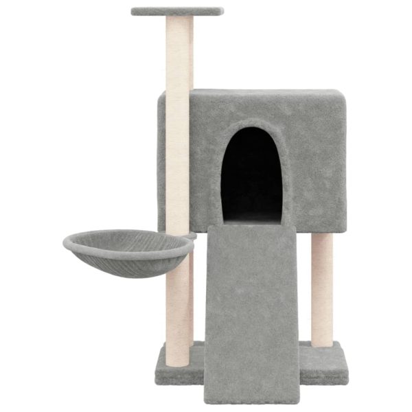Árvore p/ gatos c/ postes arranhadores sisal 96 cm cinza-claro - Image 3