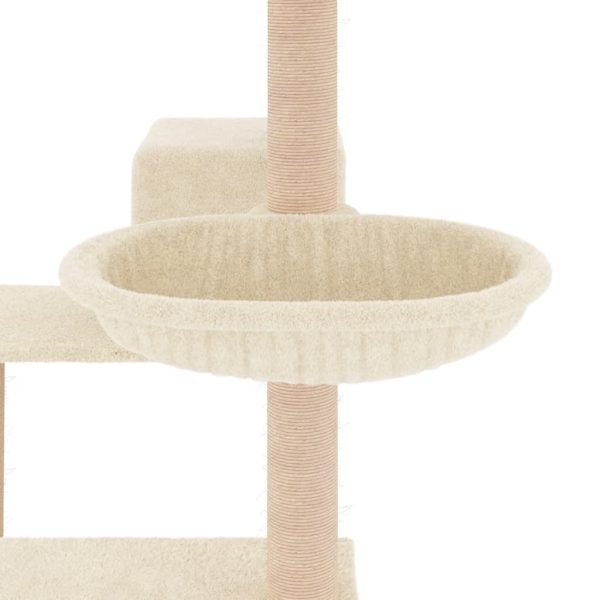 Árvore para gatos c/ postes arranhadores sisal 82,5 cm creme - Image 7