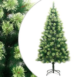 Árvore de Natal artificial articulada com suporte 240 cm
