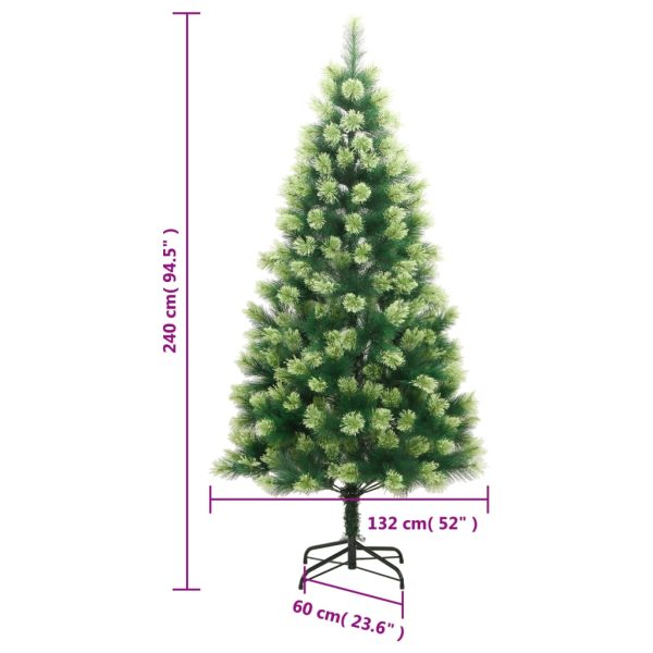 Árvore de Natal artificial articulada com suporte 240 cm - Image 9