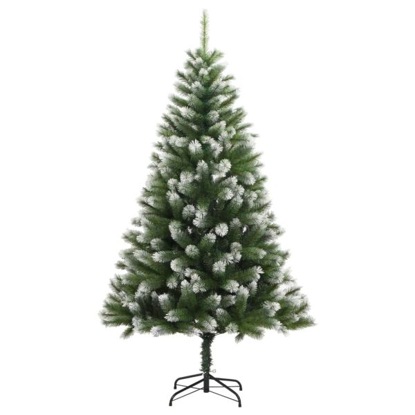 Árvore de Natal artificial articulada c/ flocos de neve 240 cm - Image 2